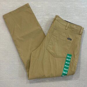 Eddie Bauer Tech Pants Mens 38 x 32 Khaki Brown Nylon Hiking Outdoor UPF 50+